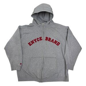 ENYCE Vintage Y2K 2000s Streetwear Full Zip Hoodie Sweatshirt Mens Large